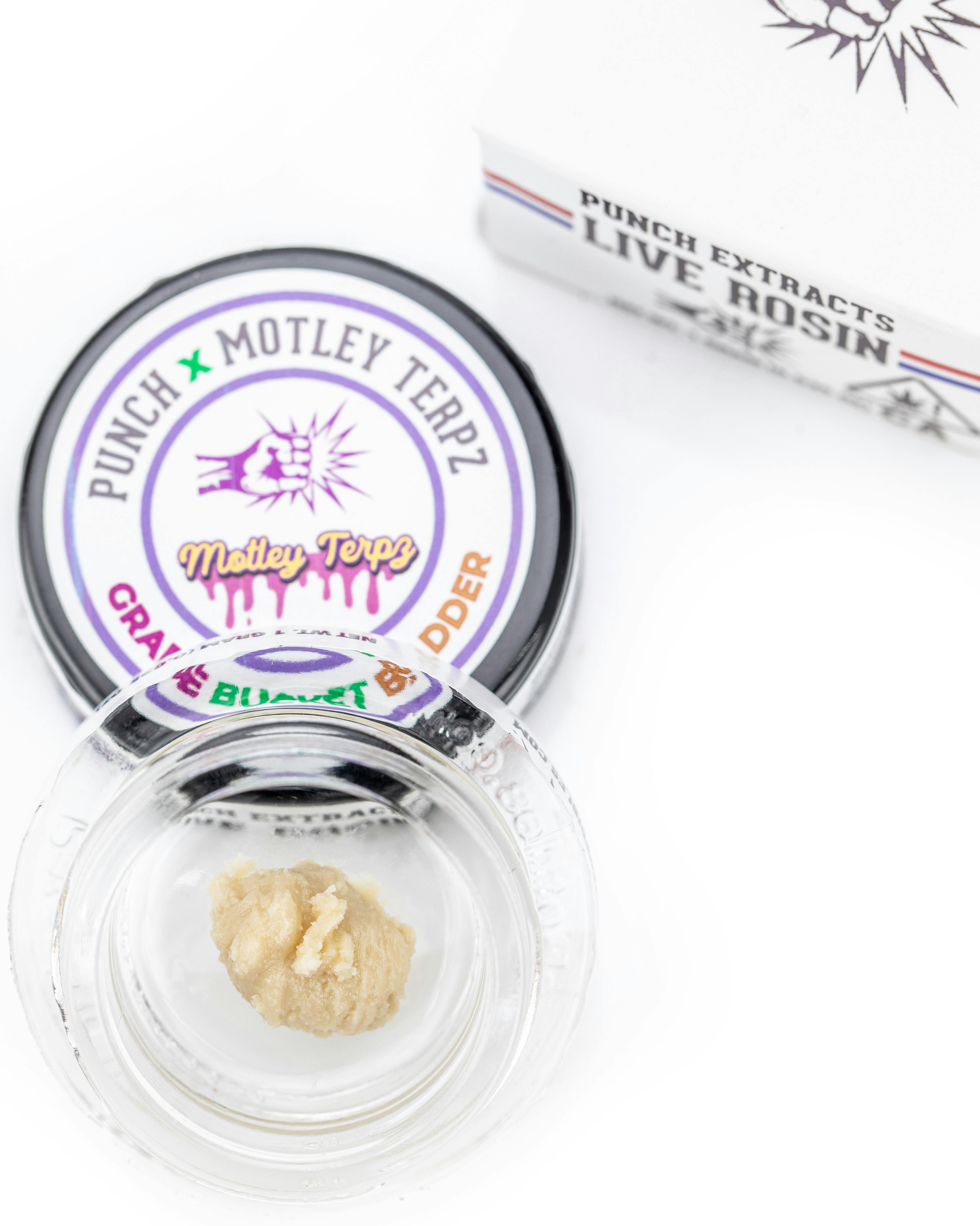 Grape Bucket Tier 4 Live Rosin Cold Cure Badder (1g) - Punch