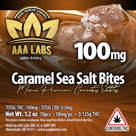 Caramel Sea Salt Bites - 100mg THC