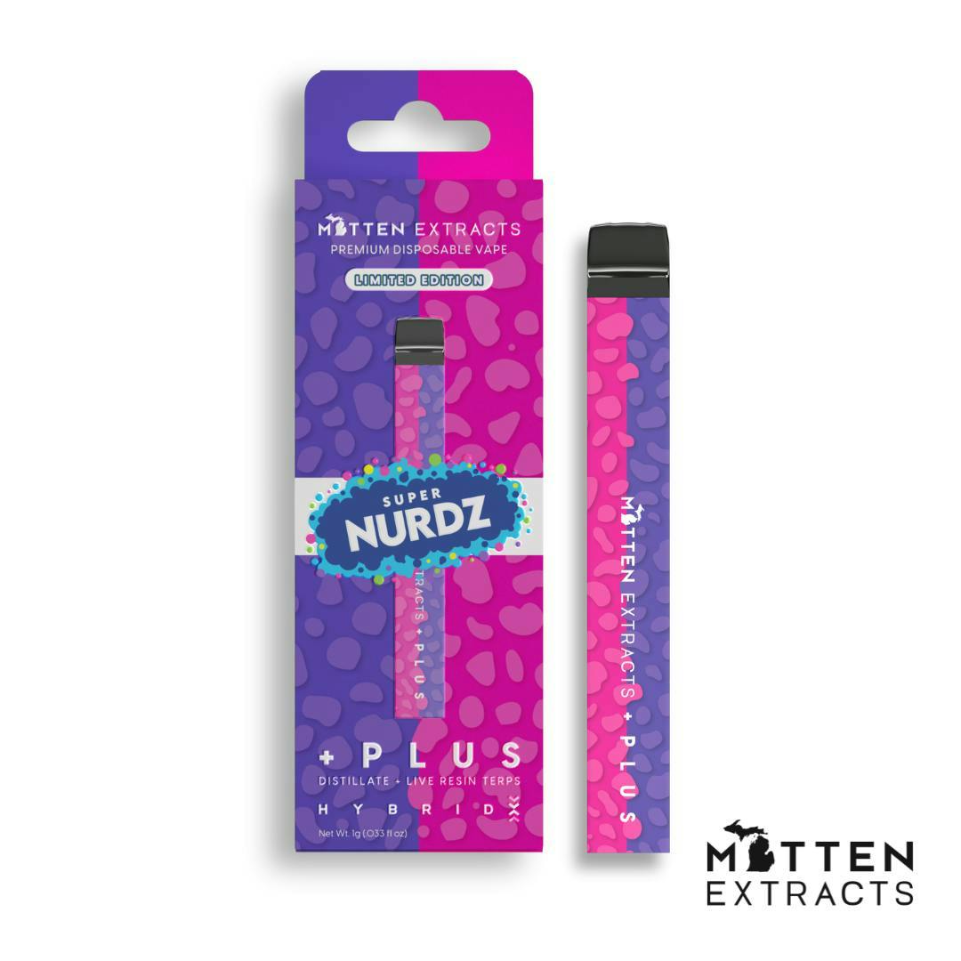 Super Nurdz | PLUS Live Resin Disposable | 1g