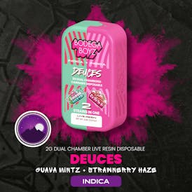 2 gram Deuces Guava Mintz x Strawberry Haze Live Resin Vape | OK