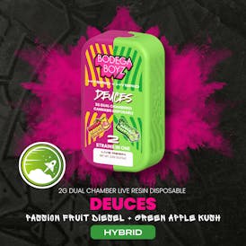 2 gram Deuces Passion Fruit Diesel x Green Apple Kush Live Resin Vape | OK