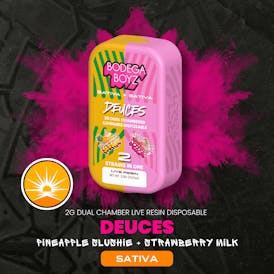 2 gram Deuces Pineapple Slushie x Strawberry Milk Live Resin Vape | OK