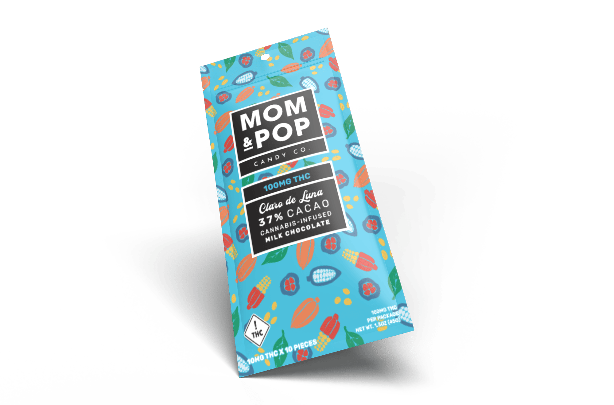 100mg Milk Chocolate Bar | Claro de Luna 37% Cacao)