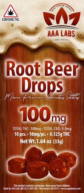 Root Beer Drops - Hybrid - 100mg THC