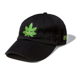 Jungle Boys Clothing | Happy Leaf Dad Cap (Black/Green)