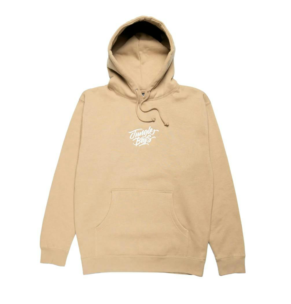 Jungle Boys Clothing | Stacked Embroidered Hoodie - Medium (Sand/White)