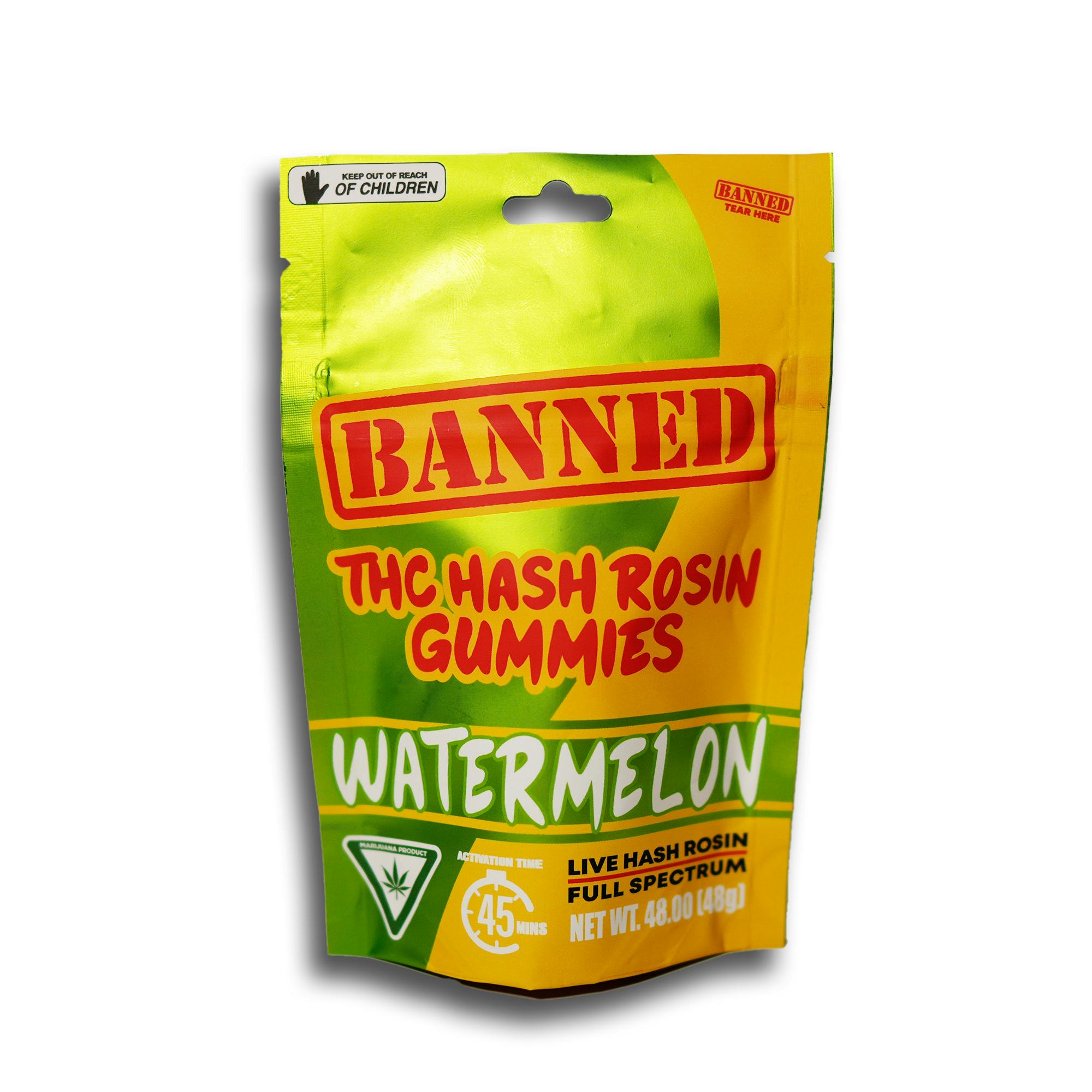 Gummy Clusters | Watermelon Live Rosin Gummies | 200mg | 10ct | 20mg/ea