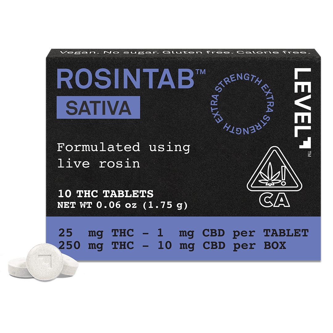 ROSINTAB | Sativa Tablets 25:1 THC:CBD | 250mg | 10ct | 25mg/ea