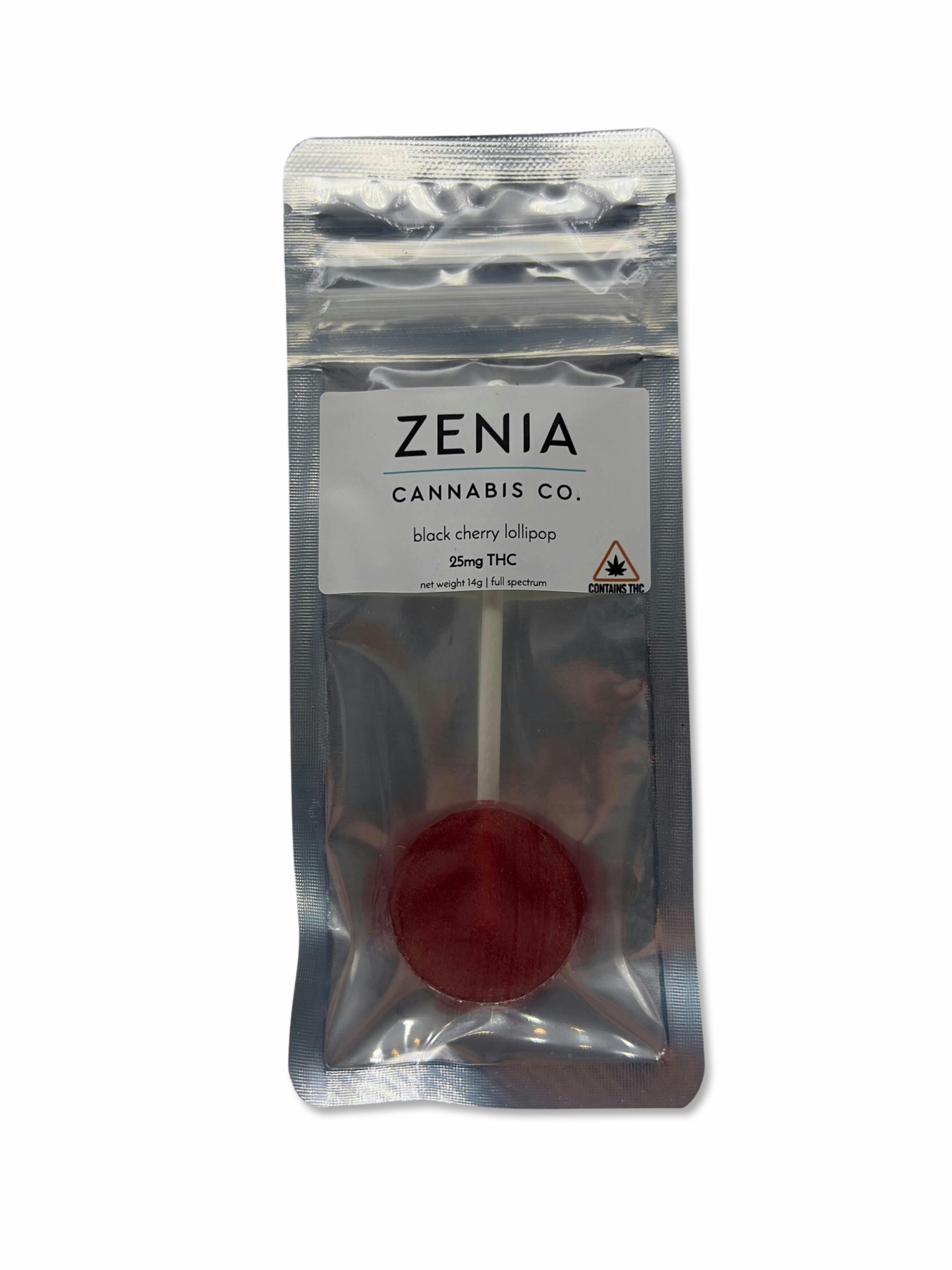 Black Cherry 25mg Lollipop | Zenia at indico