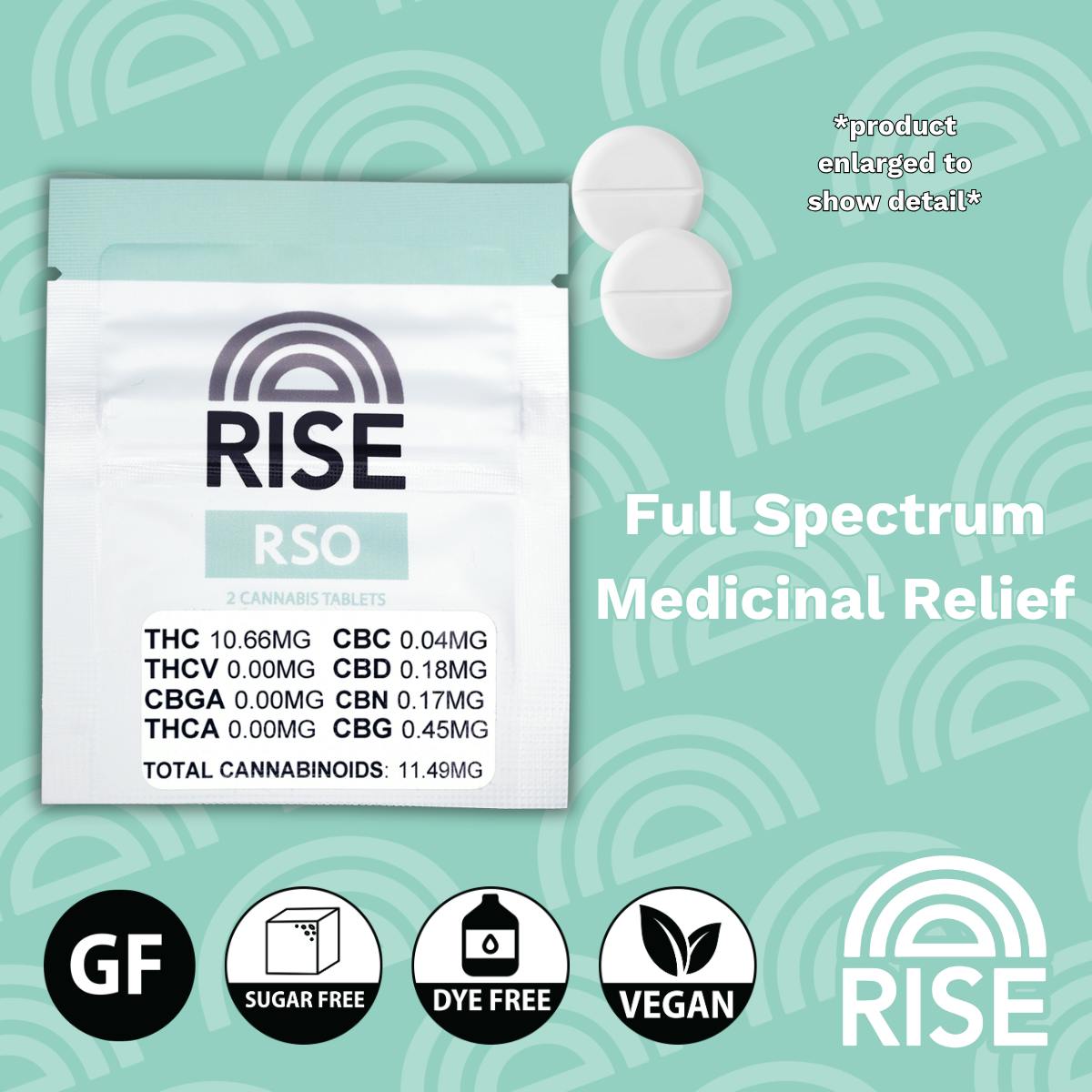 RISE RSO Tablets (2pk) at The Hive at BDT