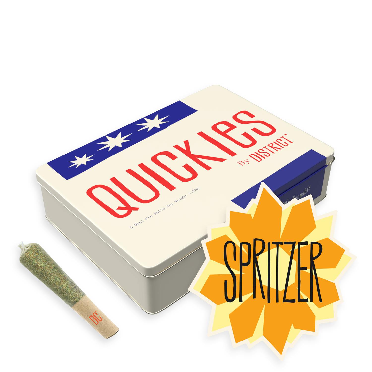 Spritzer | Quickies | 0.35g mini joints 5ct by District Cannabis