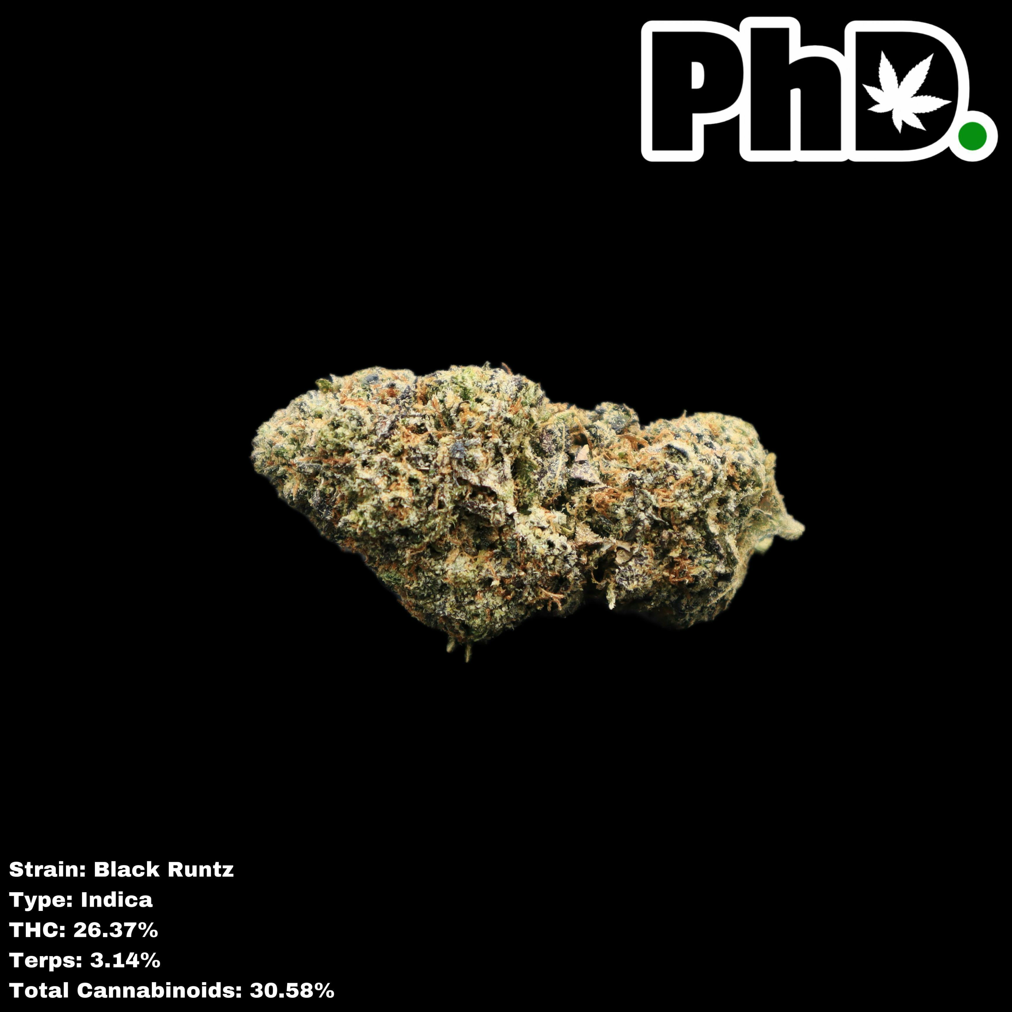 PhD Indoor Flower - Black Runtz