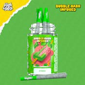 High 90's - Watermelon Sherbert 30% - 0.5g High Fives Bubble Hash Infused Pre-Rolls 5pk