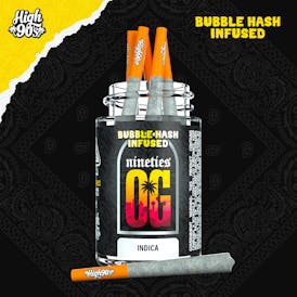Nineties OG - 0.5g High Fives Bubble Hash Infused Pre-Rolls 5 Pack