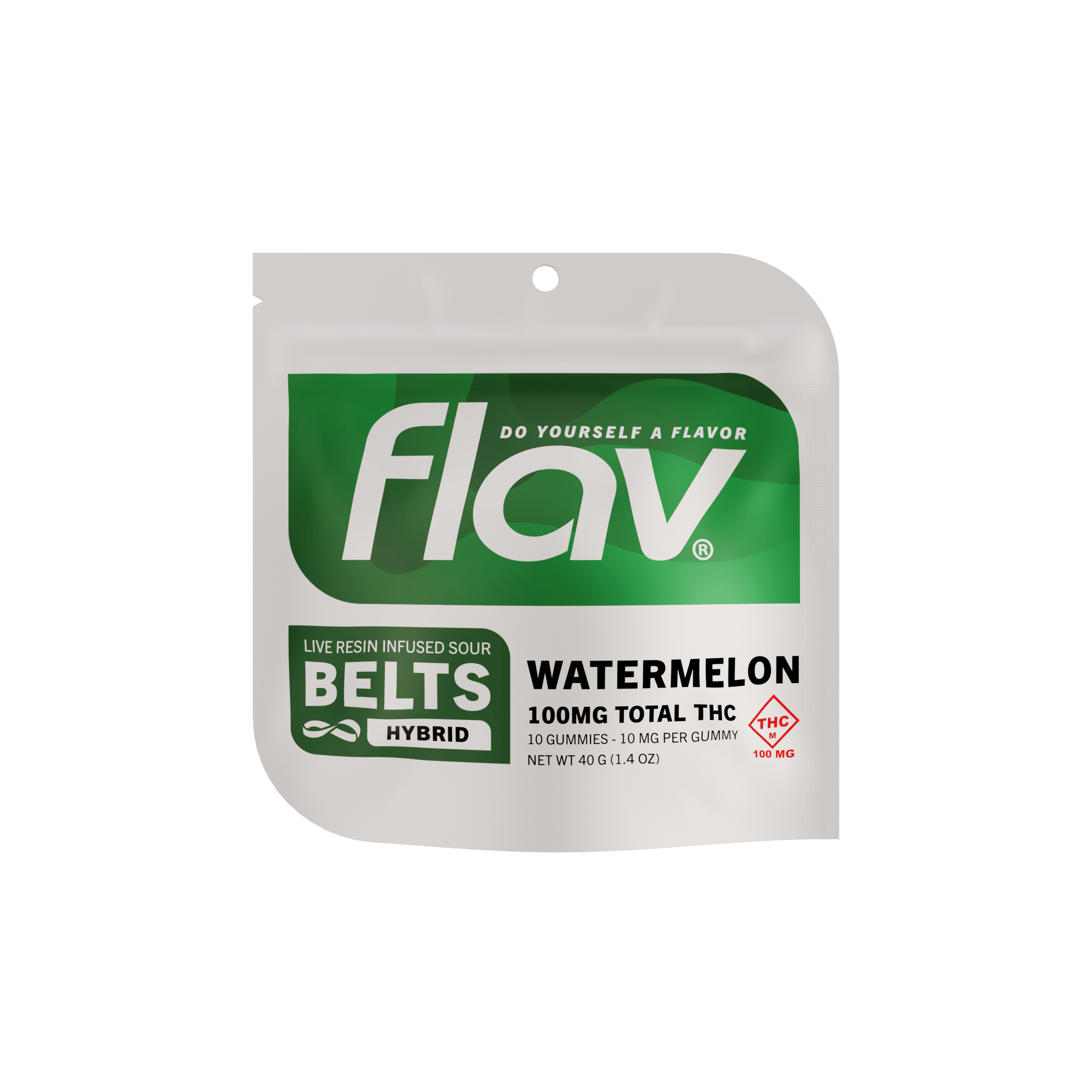 Watermelon Belts - Standard Dose 100mg | 10 pack | 10mg by Flav