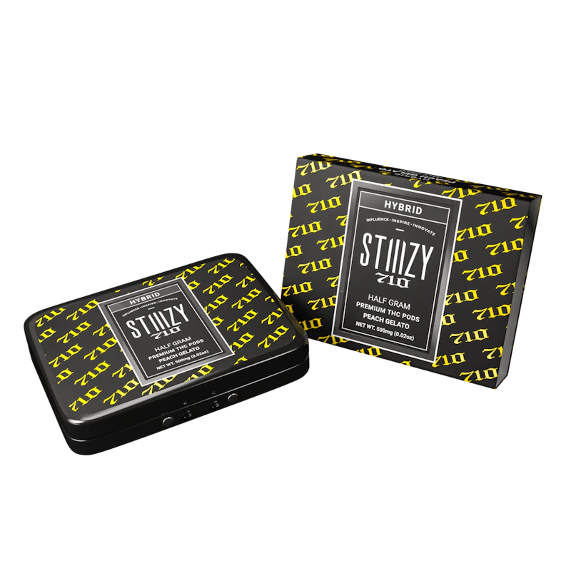 STIIIZY Vape - PEACH GELATO 710 PREMIUM THC POD 1G - IL, Cartridges