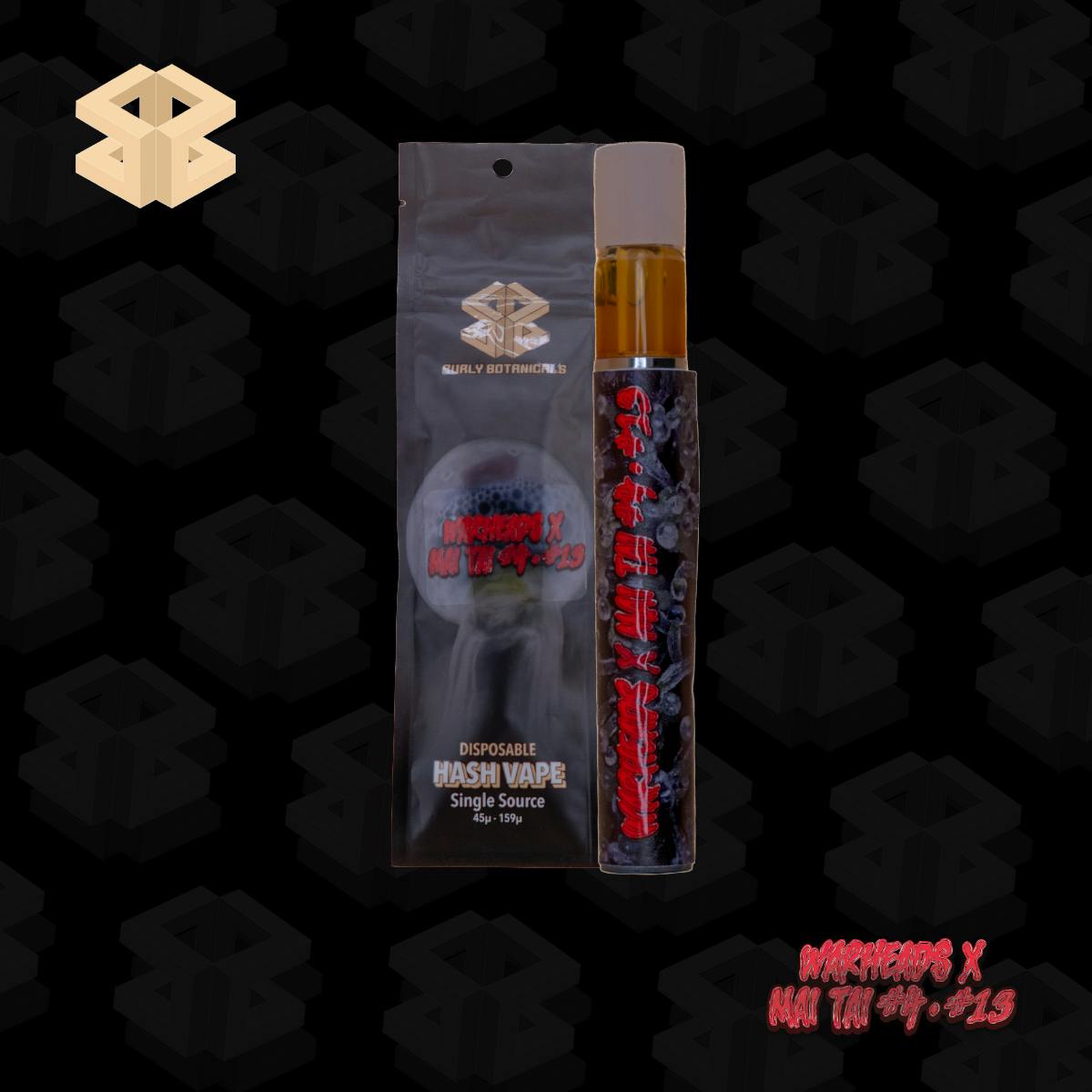 Burly Botanicals | (Warheads x Maitai #4) #13 | .5g Disposable Hash Vape