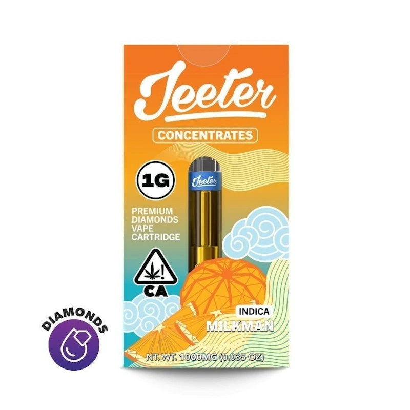 Jeeter Milkman · Premium Diamonds Cartridge · 1g, Cartridges
