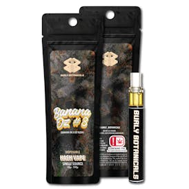 Burly Botanicals | Banana OZ #8 | .5g Disposable Hash Vape