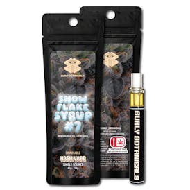 Burly Botanicals | Snowflake Syrup #7 | .5g Disposable Hash Vape