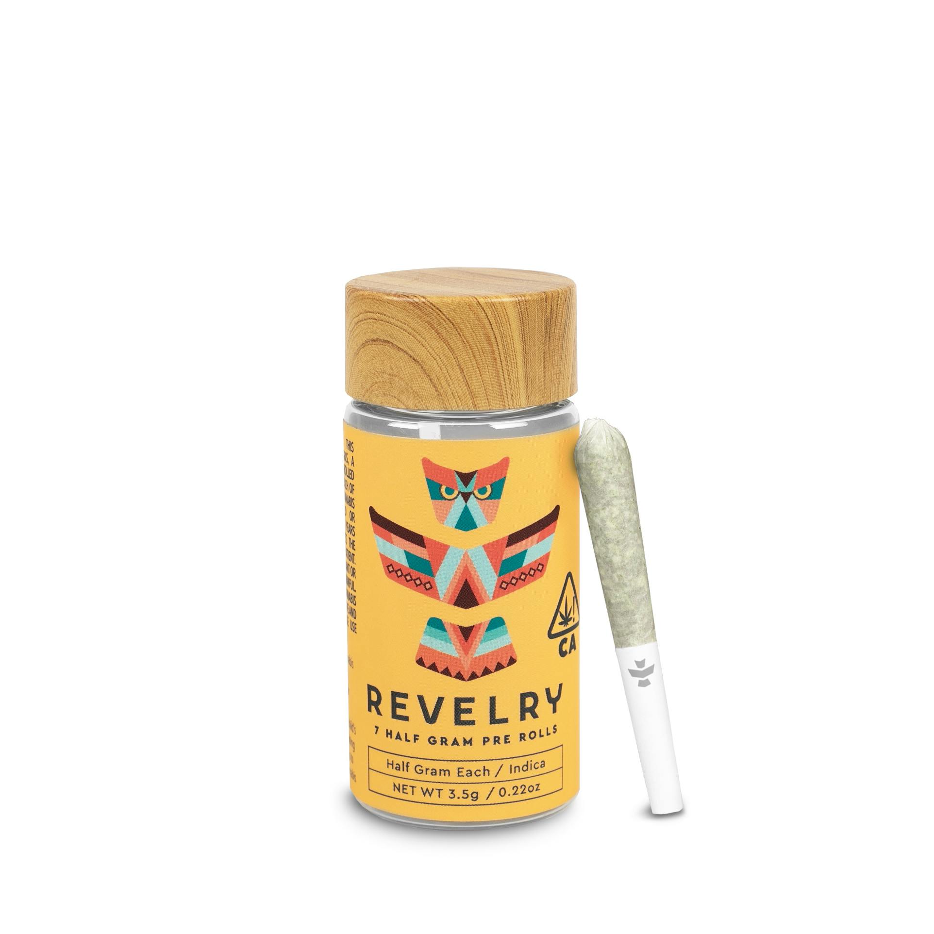 Revelry Herb Co Biscotti Kush Indica Pre Roll 7pk (3.5g) Weedmaps