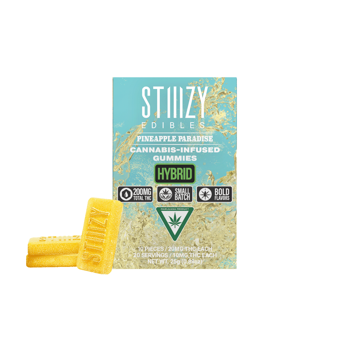 STIIIZY - PINEAPPLE PARADISE - Gummies 200mg THC Edibles — Edibles