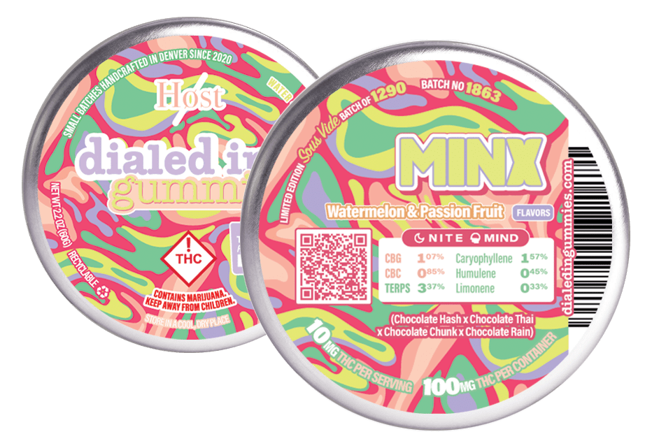 Minx | Gummies | 10 pc. | 100mg THC [Batch #1863] - Dialed In Gummies