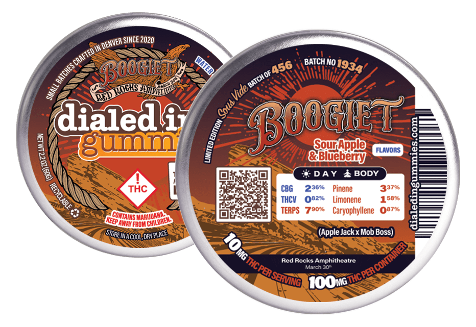 Boogie T | Gummies | 10 pc. | 100mg THC [Batch #1934] - Dialed In Gummies