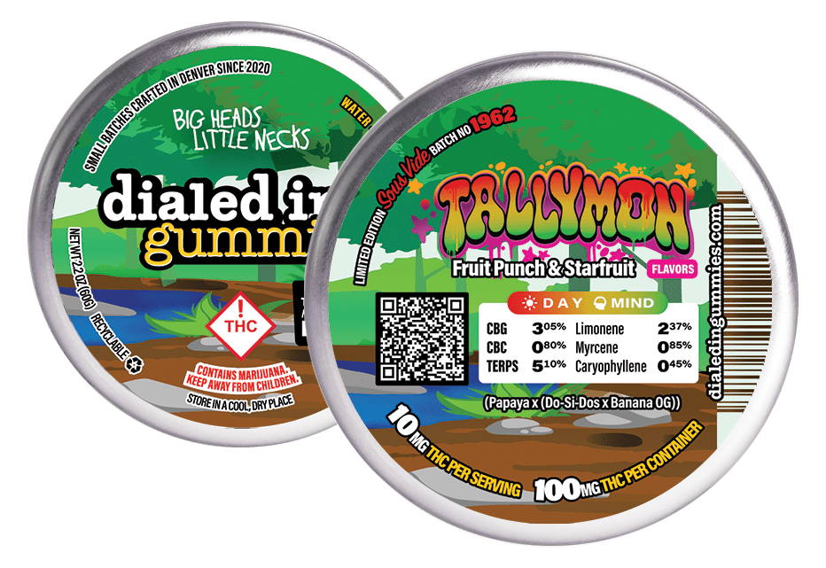Tallymon | Gummies | 10 pc. | 100mg THC [Batch #1962] by Dialed In Gummies