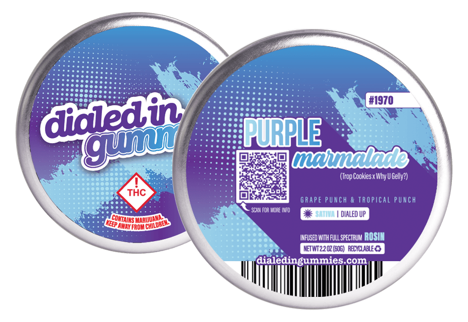 Purple Marmalade | Gummies | 10 pc. | 100mg THC [Batch #1970]