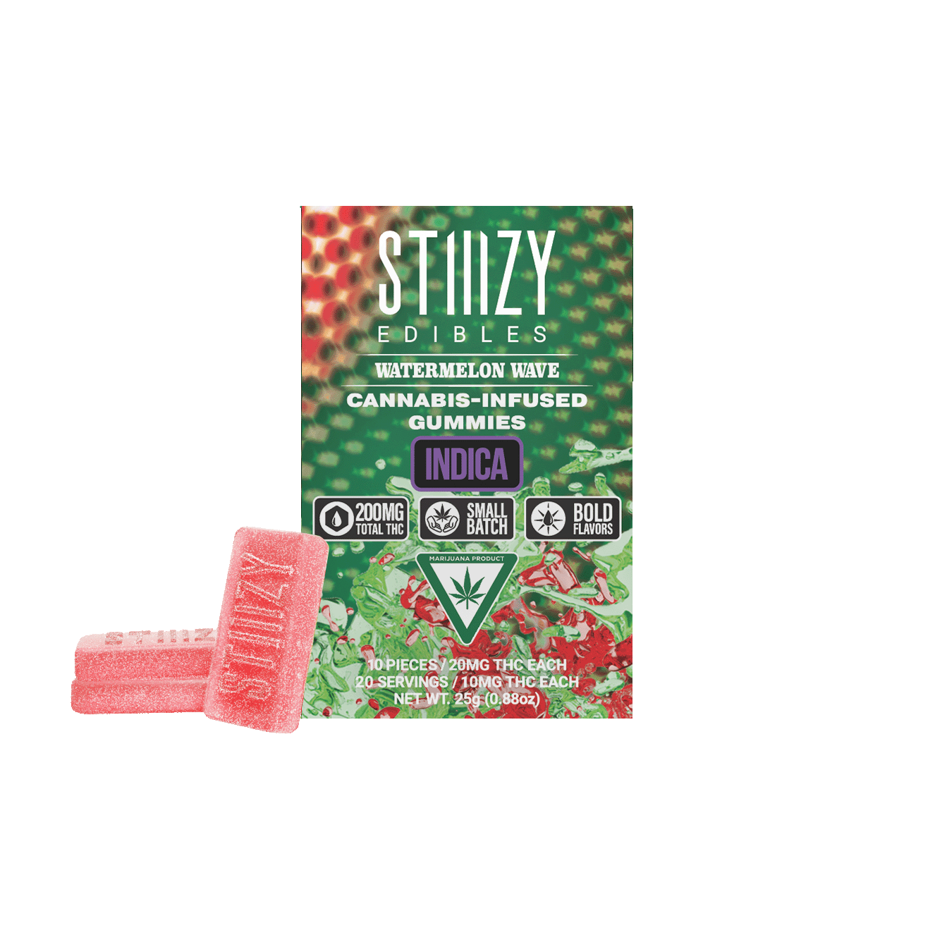 STIIIZY - WATERMELON WAVE - Gummies 200mg THC Edibles — Edibles