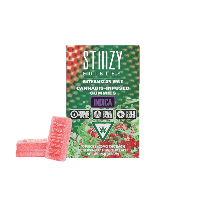 STIIIZY - WATERMELON WAVE - Gummies 200mg THC Edible, Edibles
