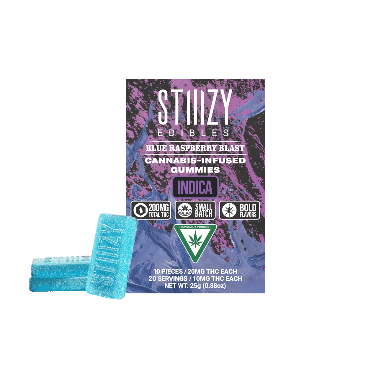 STIIIZY - BLUE RASPBERRY BLAST - Gummies 200mg THC Edibles — Edibles