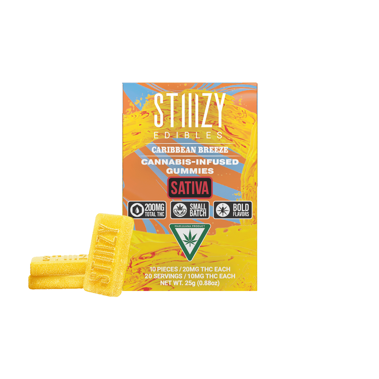 STIIIZY - CARIBBEAN BREEZE - Gummies 200mg THC Edibles — Edibles