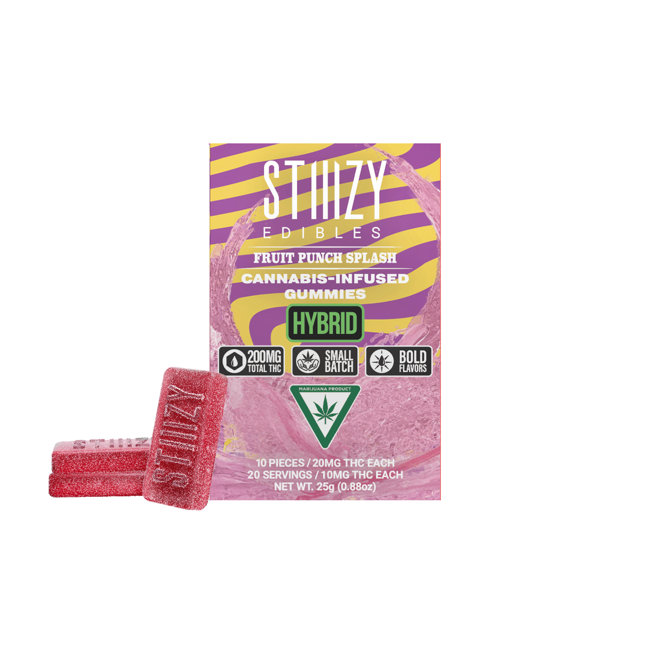 STIIIZY - FRUIT PUNCH SPLASH - Gummies 200mg THC Edibles — Edibles