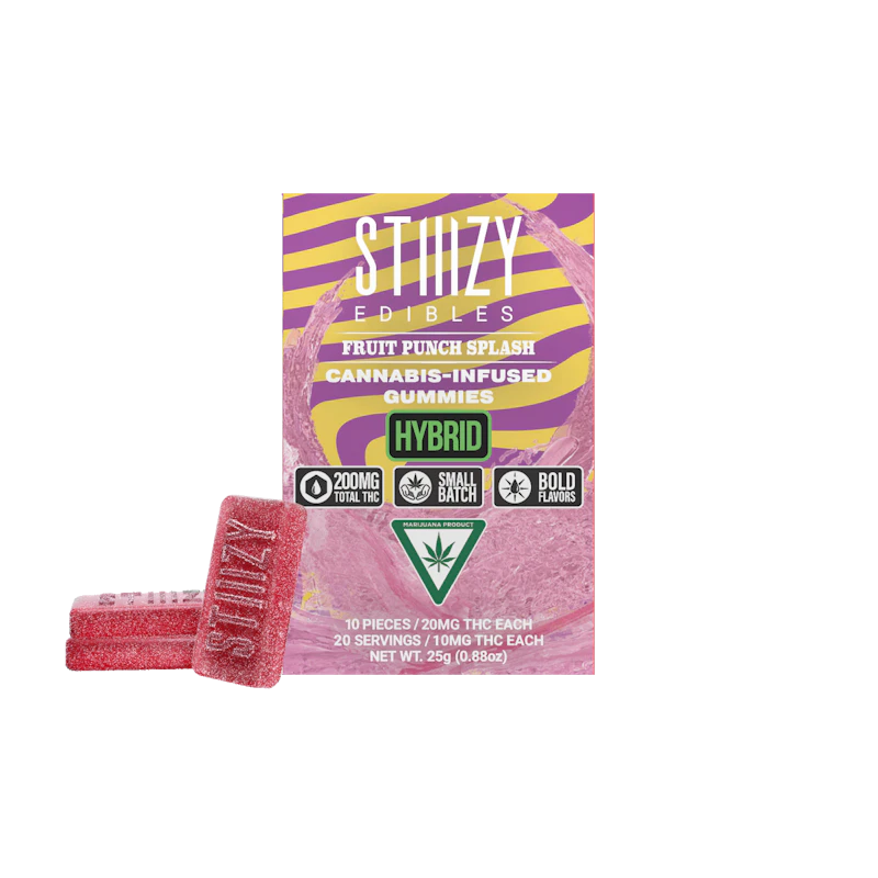 STIIIZY - FRUIT PUNCH SPLASH - Gummies 200mg THC Edible, Edibles