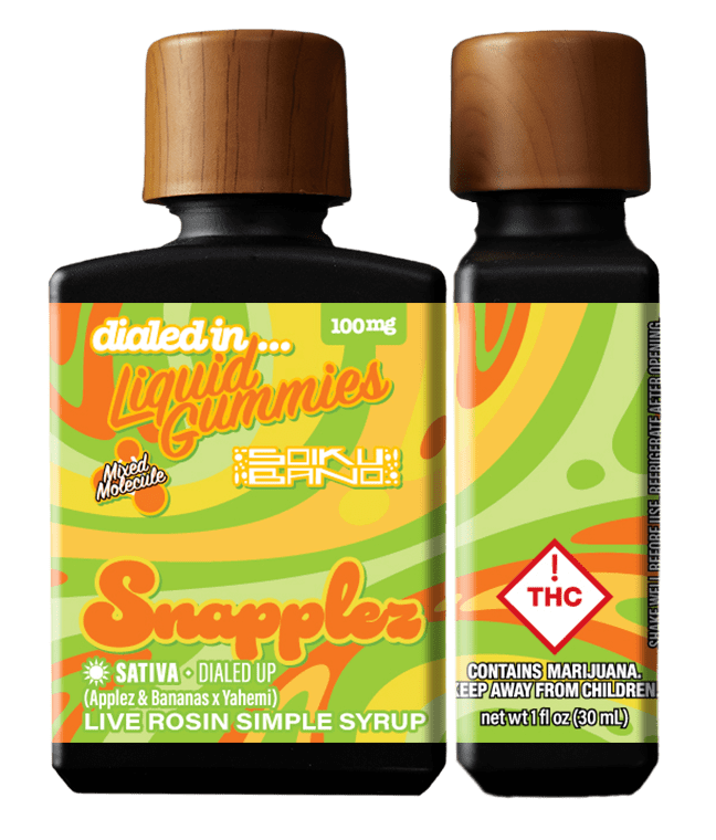 Snapplez [Batch #349] Live Rosin Simple Syrup | 100mg - Dialed In Gummies