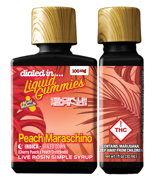 Peach Maraschino [Batch #351] Live Rosin Simple Syrup | 100mg - Dialed ...