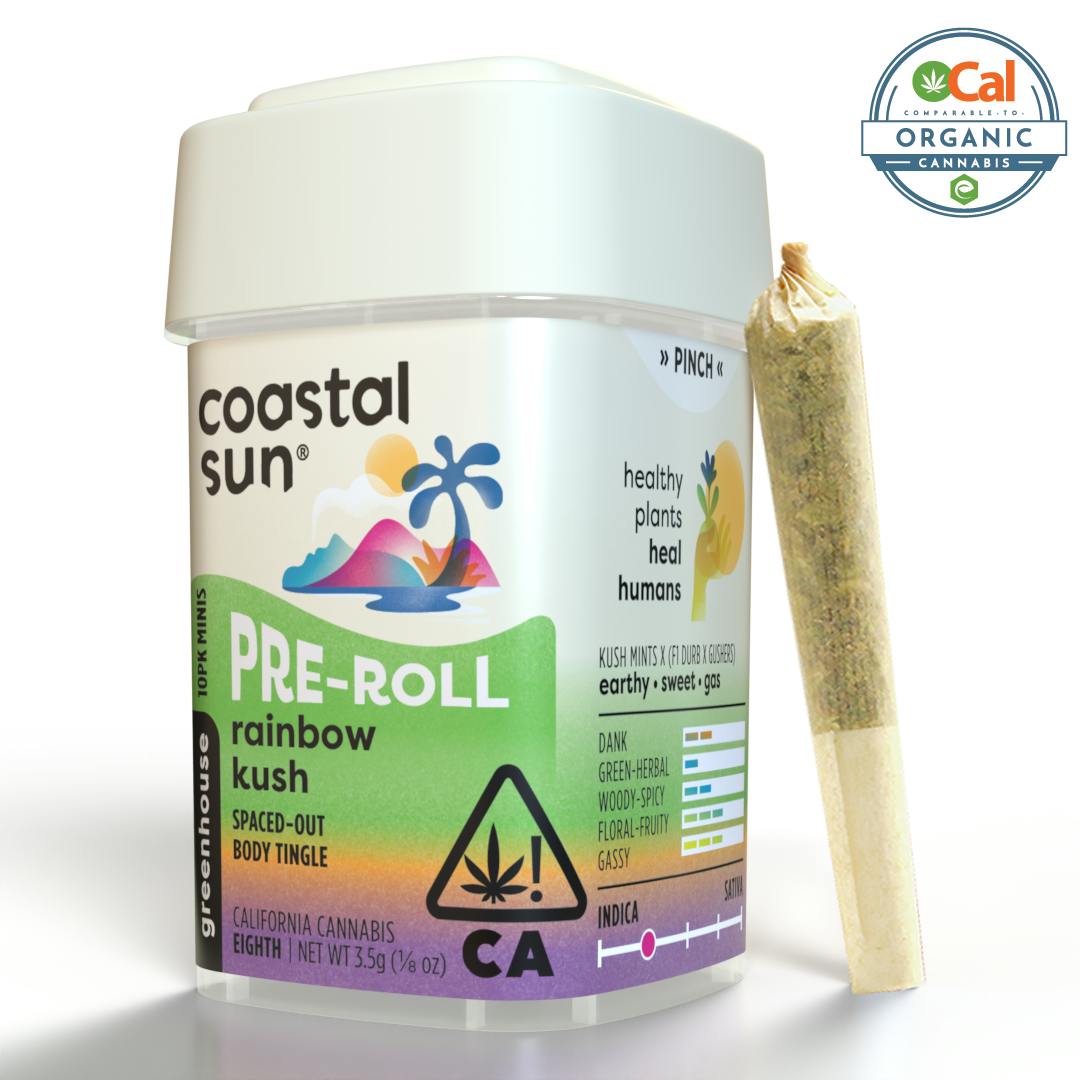 Rainbow Kush Greenhouse 0.35g Pre-roll 10pk 3.5g