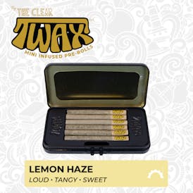 The Clear TWAX Mini Infused Pre-rolls 3g [6 Pack] | Lemon Haze