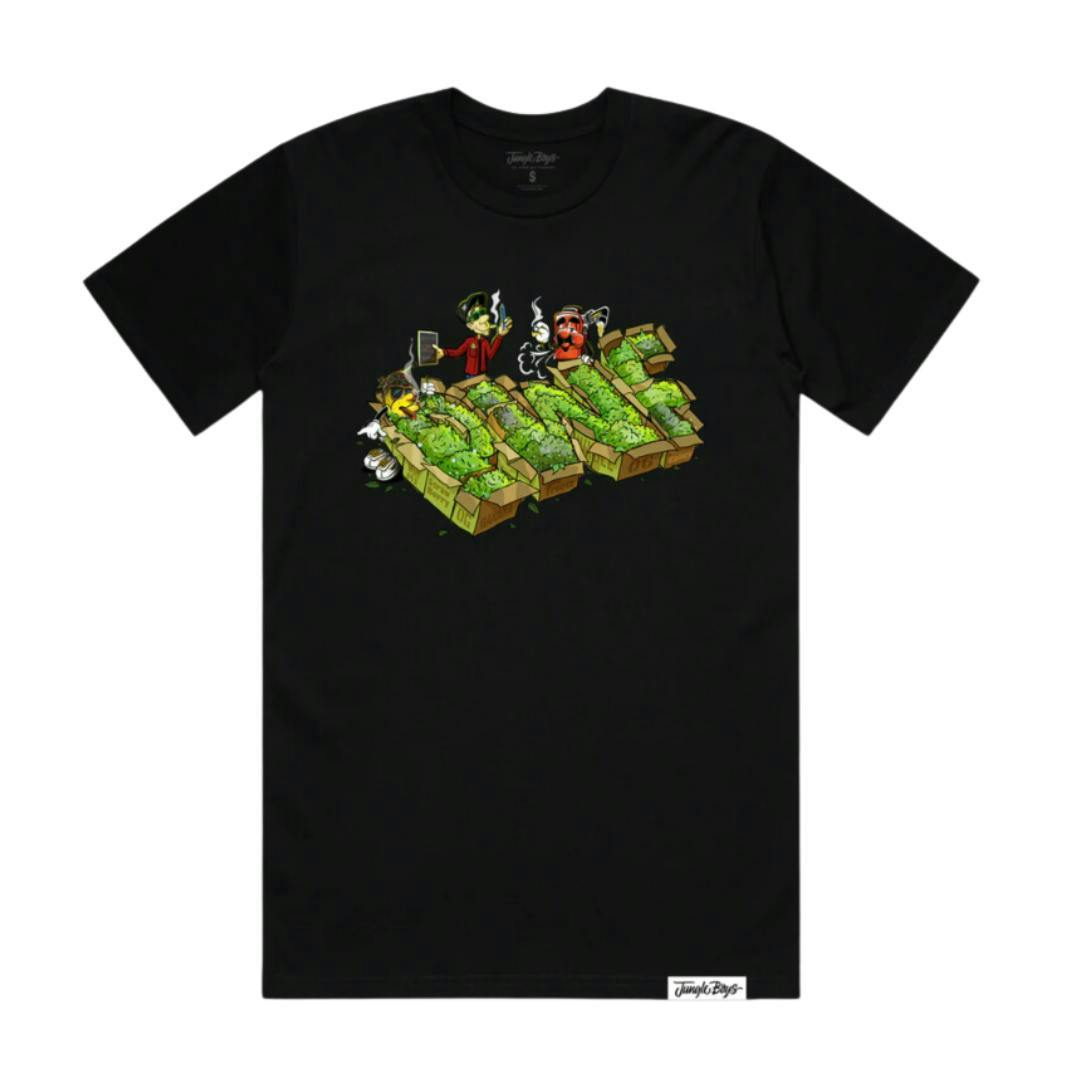 Jungle Boys Clothing | PWF Boxes Tee - Small (Black)