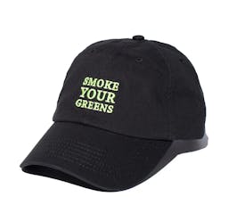 Jungle Boys Clothing | Smoke Your Greens Dad Cap (Black/Green)