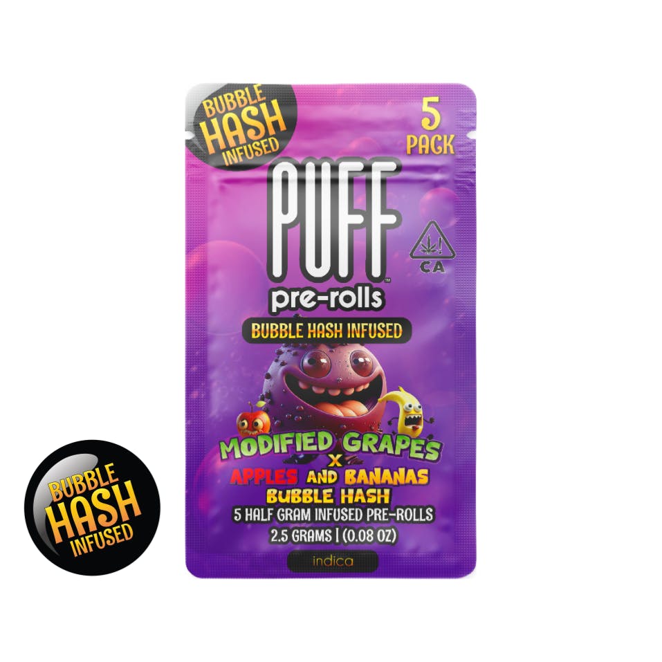 Modified Grape x Apple & Banana Bubble Hash - Indica Infused pre