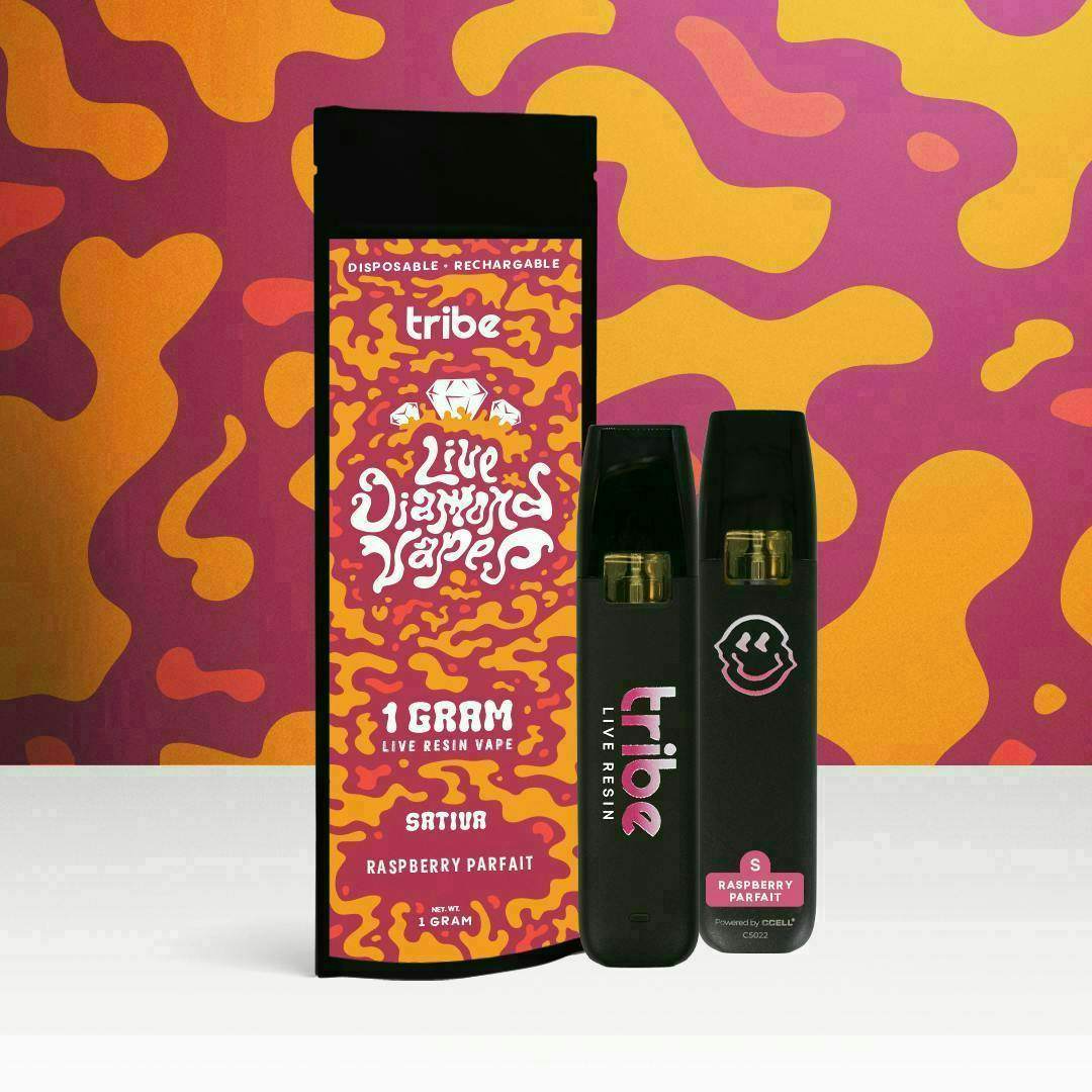 Tribe | Raspberry Parfait | Live Diamonds Disposable | 1g