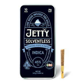 Diamond Popz x Fatso | 10-Pack Solventless Pre-Rolls | Jetty Extracts