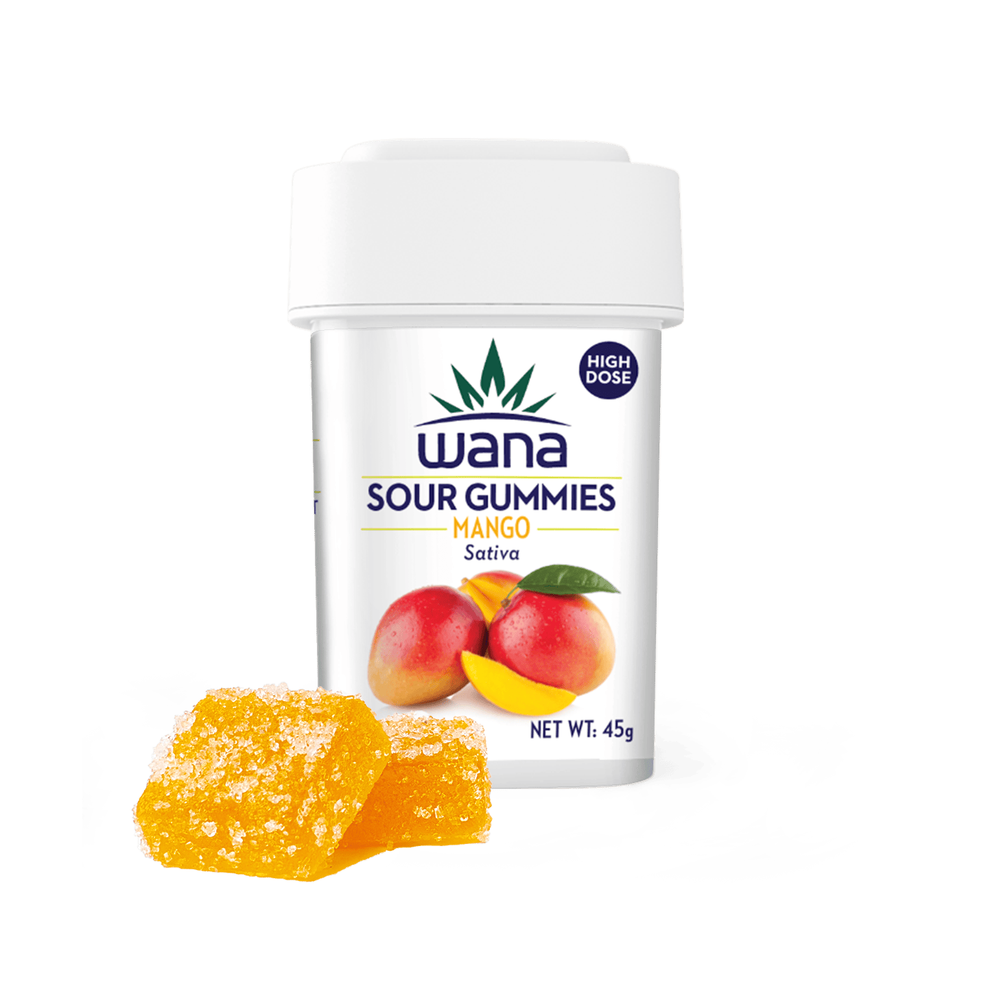 Mango - Sativa (High-Dose)[10 pack] by Wana Edibles
