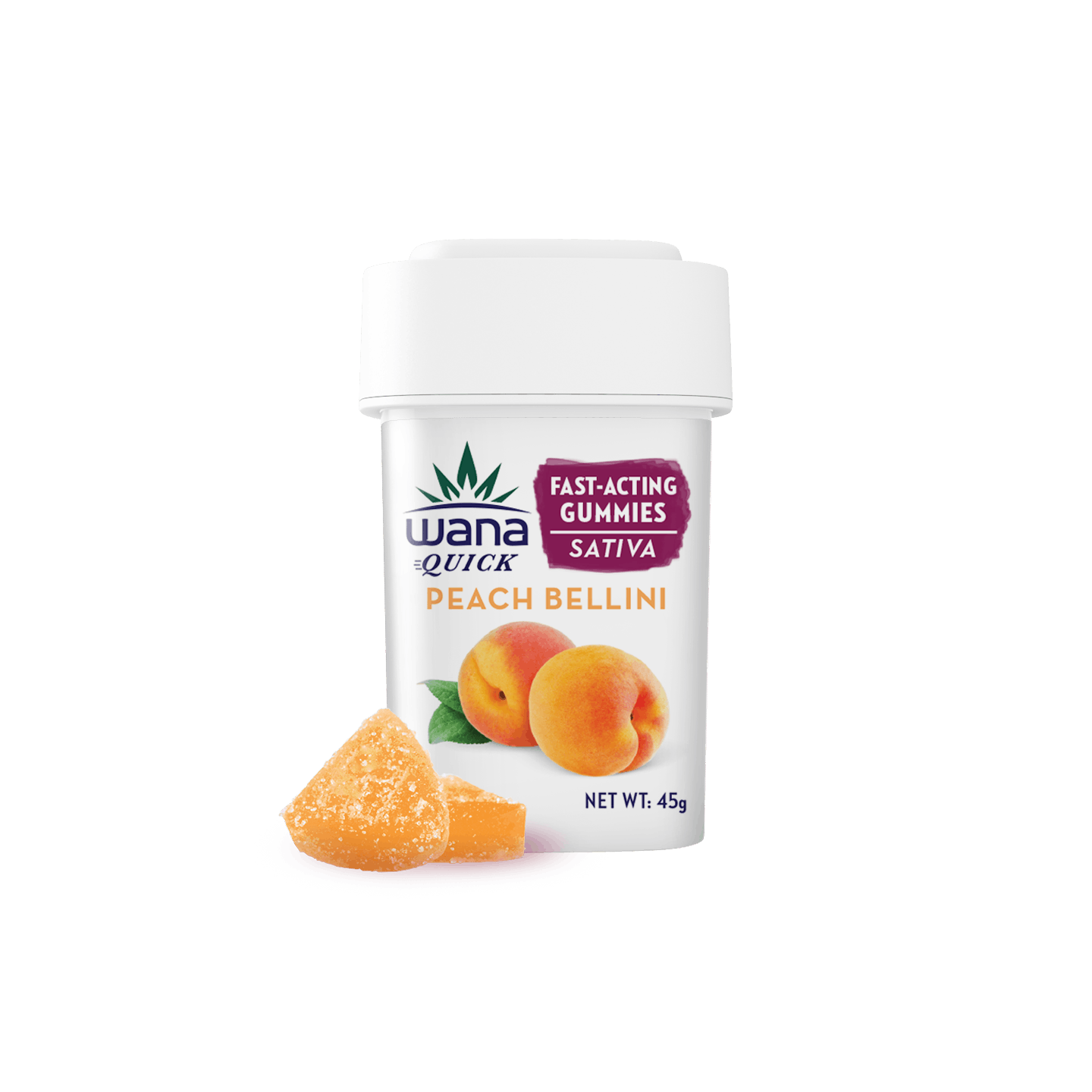 Peach Bellini - Sativa [10 pack] - Wana Edibles