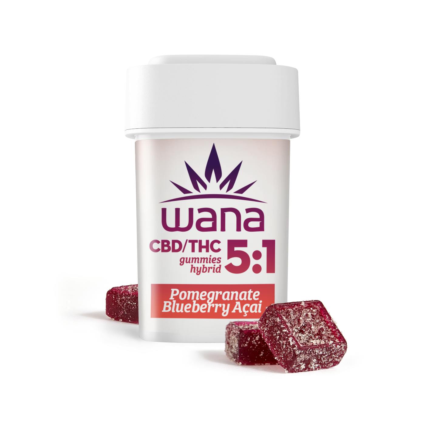 Pomegranate Blueberry Acai 5:1 [20 pack] - CO by Wana Edibles