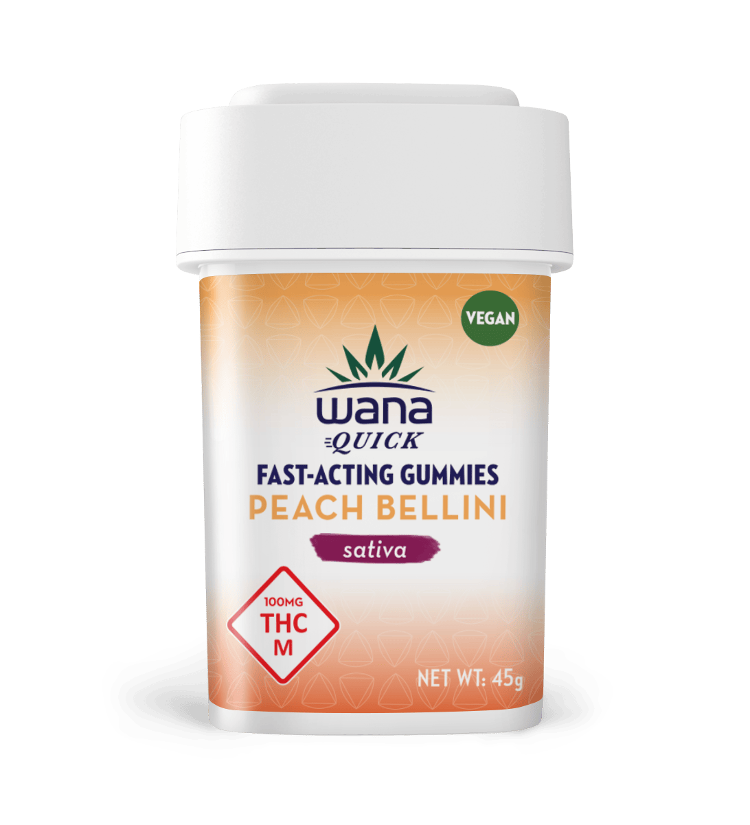 Peach Bellini - Sativa [10 pack] by Wana Edibles