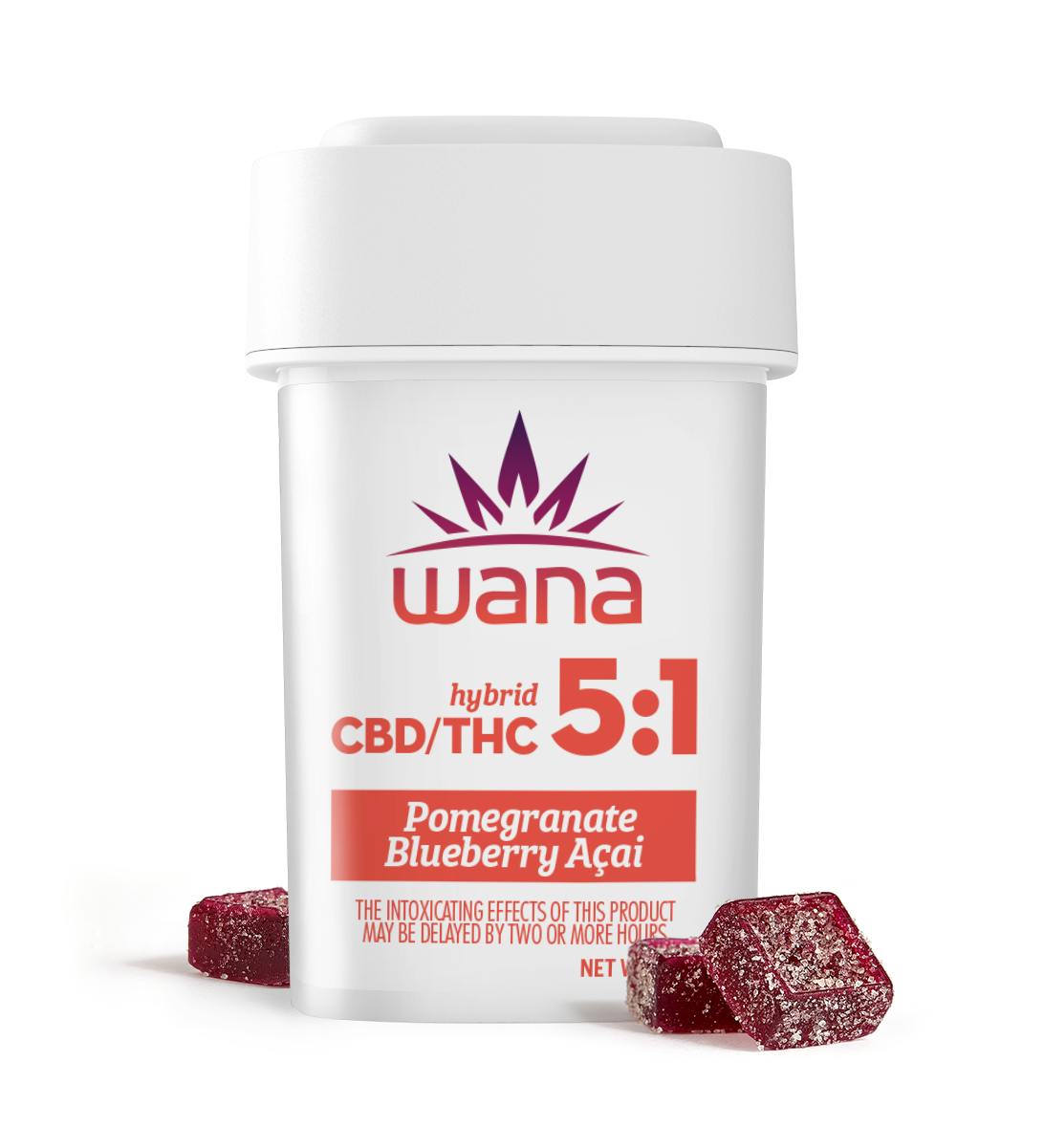 Pomegranate Blueberry Acai 5:1 [20 pack] by Wana Edibles